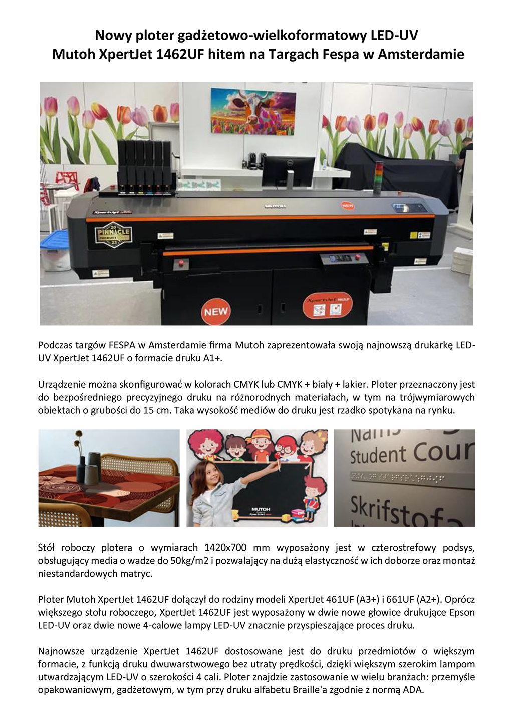 Mutoh XpertJet 1462UF FESPA